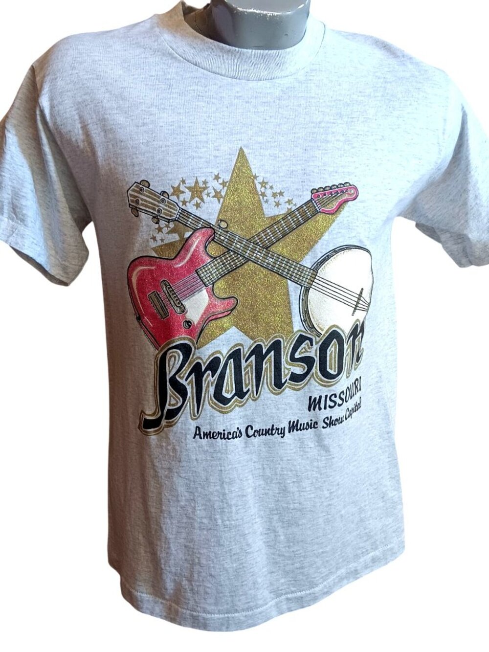 True Vintage T-shirt Medium Single Stitch Branson Missouri Fruit Loom 50/50  90s
